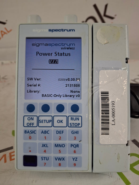 Baxter Baxter Sigma Spectrum 8.00.04 w/ A/B/G/N Battery Infusion Pump Infusion Pump reLink Medical