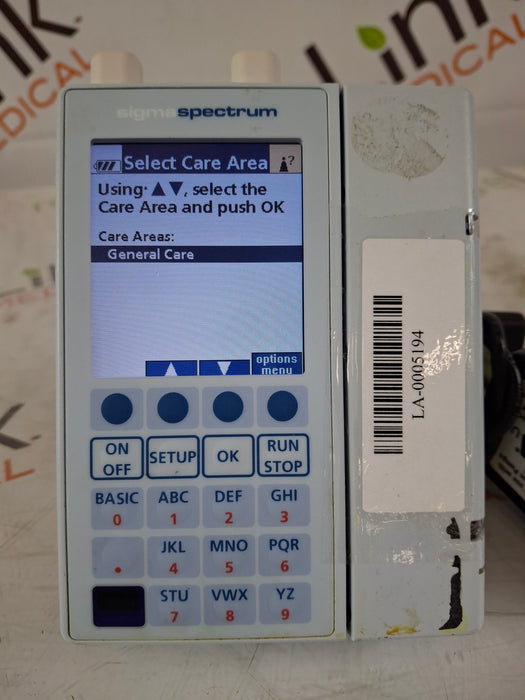 Baxter Sigma Spectrum 8.00.04 w/ A/B/G/N Battery Infusion Pump