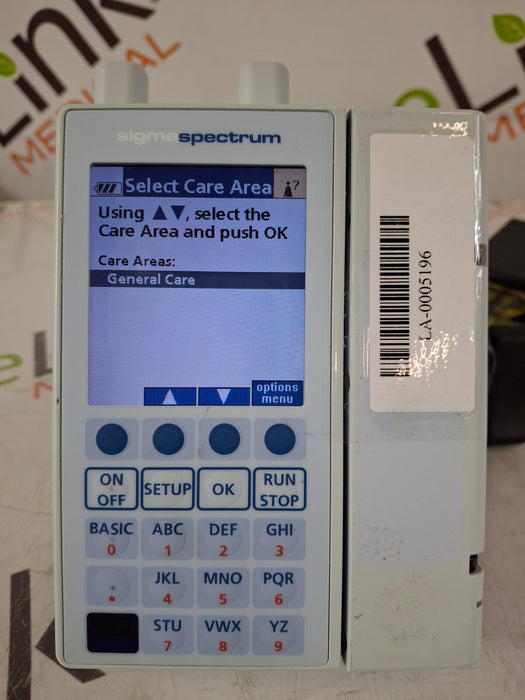 Baxter Sigma Spectrum 8.00.04 w/ A/B/G/N Battery Infusion Pump