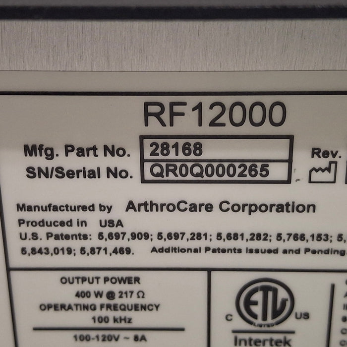 ArthroCare Corporation ArthroCare Corporation Quantum Electrosurgical Unit Electrosurgical Units reLink Medical