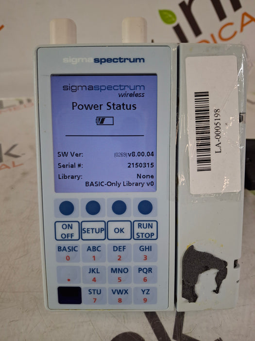 Baxter Baxter Sigma Spectrum 8.00.04 w/ A/B/G/N Battery Infusion Pump Infusion Pump reLink Medical