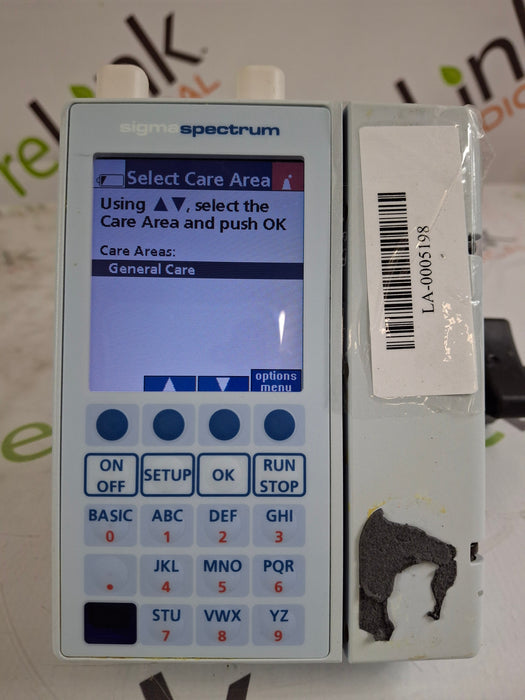 Baxter Baxter Sigma Spectrum 8.00.04 w/ A/B/G/N Battery Infusion Pump Infusion Pump reLink Medical