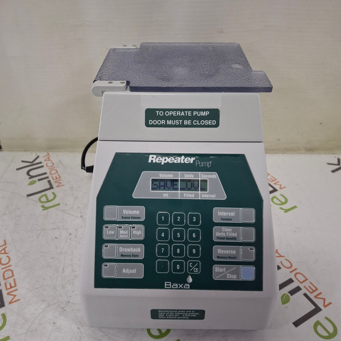 Baxa Corporation Repeater Pump Peristaltic Fluid Transfer