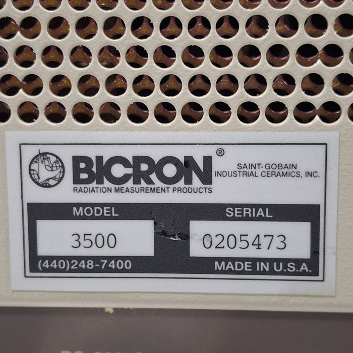 Bicron Bicron Model 3500 Thermoluminescence Manual Reader Research Lab reLink Medical