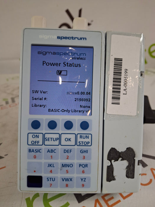 Baxter Baxter Sigma Spectrum 8.00.04 w/ A/B/G/N Battery Infusion Pump Infusion Pump reLink Medical