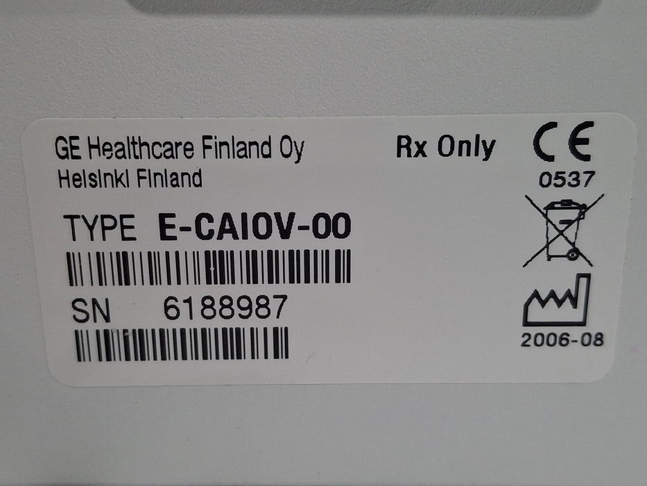 GE Healthcare GE Healthcare E-CAiOV Gas Module Patient Monitors reLink Medical