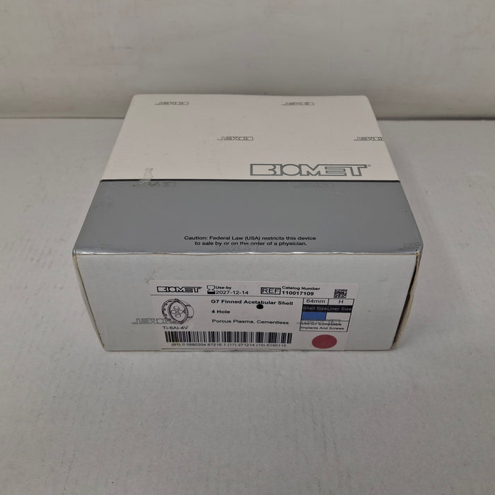 Biomet, Inc. 110017109 G7 Finned Acetabular Shell, 64mm