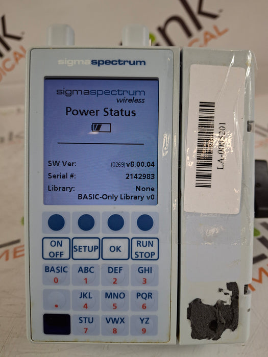 Baxter Baxter Sigma Spectrum 8.00.04 w/ A/B/G/N Battery Infusion Pump Infusion Pump reLink Medical