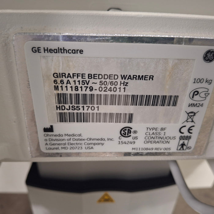 GE Healthcare Giraffe IRES Infant Warmer