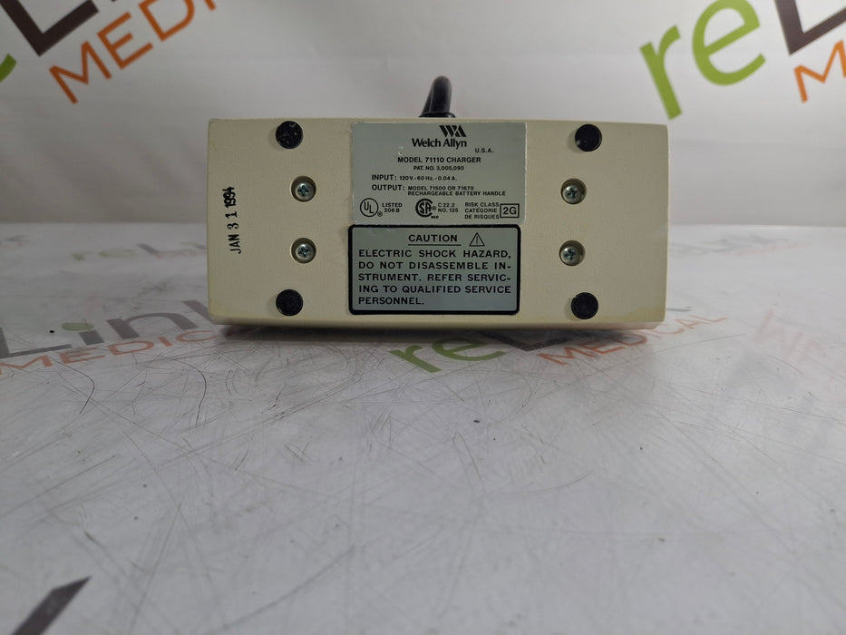 Welch Allyn Welch Allyn 71110 3.5V Desk Charger Diagnostic Exam Equipment reLink Medical