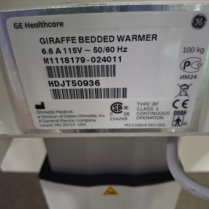 GE Healthcare Giraffe IRES Infant Warmer
