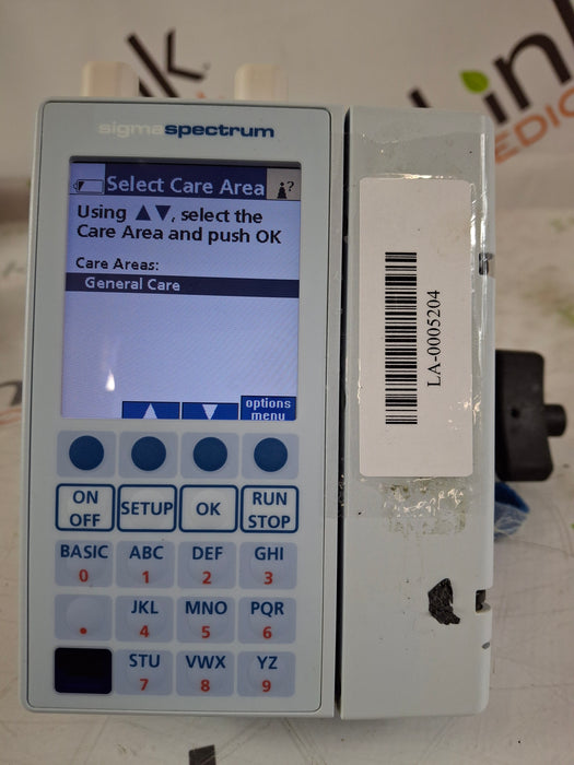 Baxter Sigma Spectrum 8.00.04 w/ A/B/G/N Battery Infusion Pump