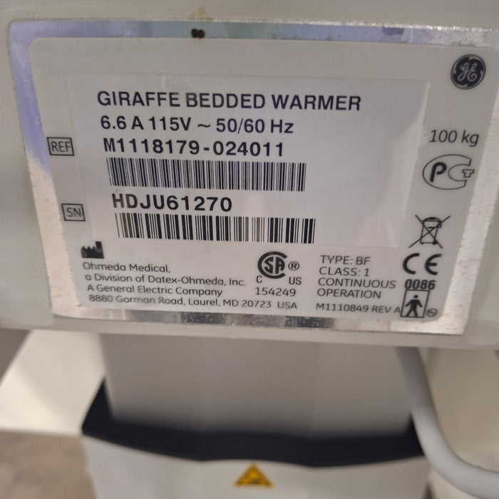 GE Healthcare GE Healthcare Giraffe IRES Infant Warmer Infant Warmers and Incubators reLink Medical