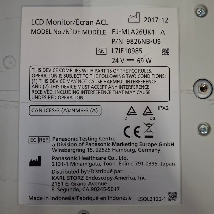 Karl Storz EJ-MLA26UK1 26" LED Surgical Display