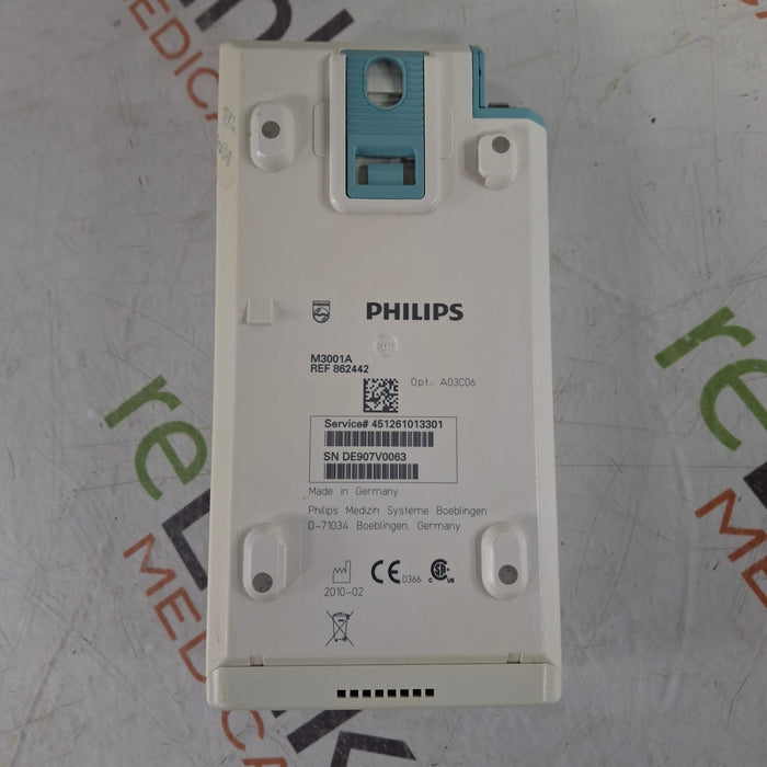 Philips Philips M3001A-A03C06 Masimo SpO2, NIBP, ECG, Temp, IBP MMS Module Patient Monitors reLink Medical