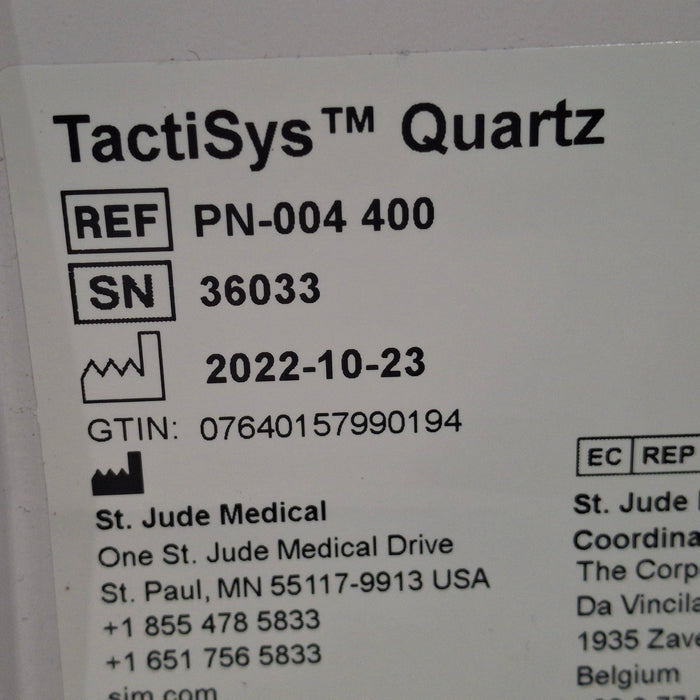 St. Jude Medical, Inc. St. Jude Medical, Inc. TactiSys Quartz Ablation System Surgical Equipment reLink Medical