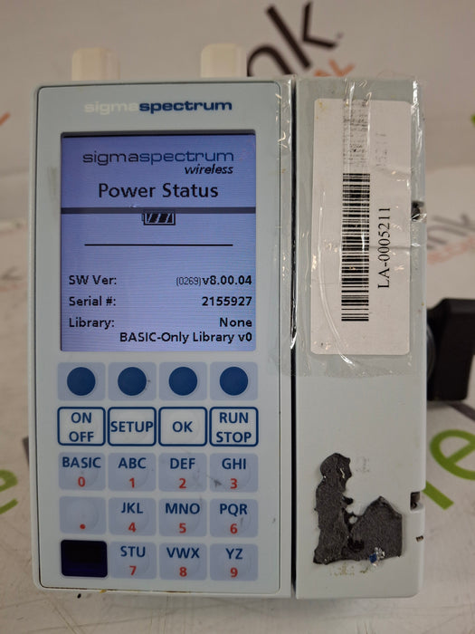 Baxter Baxter Sigma Spectrum 8.00.04 w/ A/B/G/N Battery Infusion Pump Infusion Pump reLink Medical
