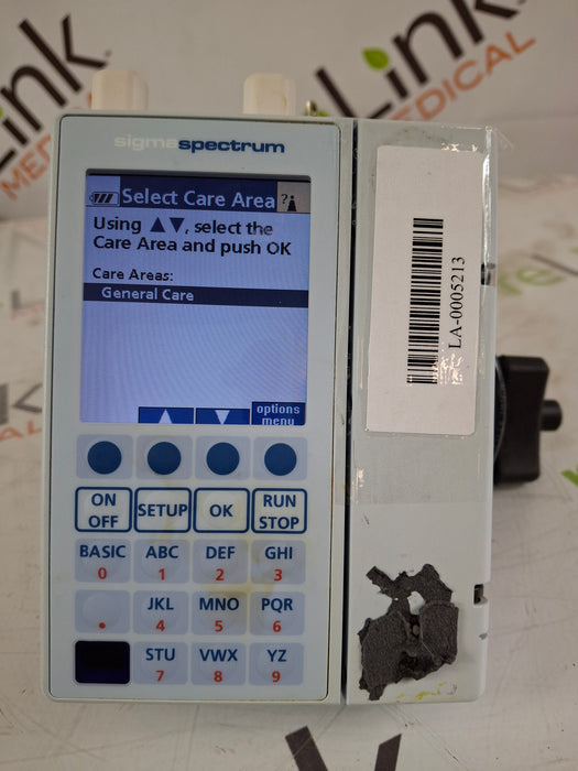 Baxter Baxter Sigma Spectrum 8.00.04 w/ A/B/G/N Battery Infusion Pump Infusion Pump reLink Medical