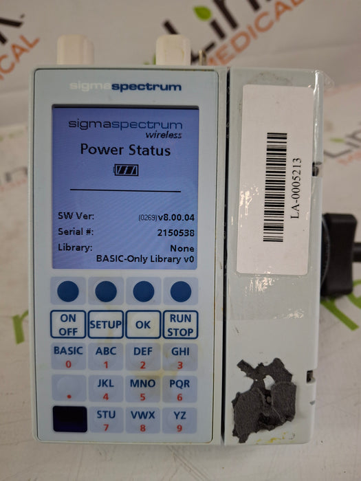 Baxter Baxter Sigma Spectrum 8.00.04 w/ A/B/G/N Battery Infusion Pump Infusion Pump reLink Medical