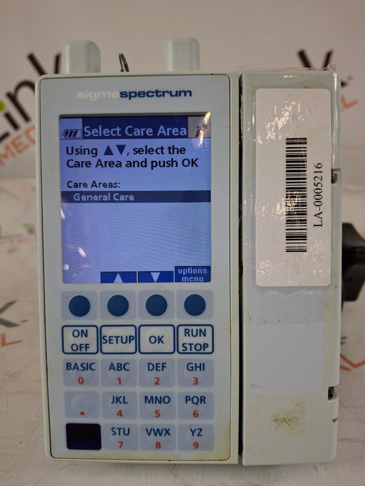 Baxter Sigma Spectrum 8.00.04 w/ A/B/G/N Battery Infusion Pump