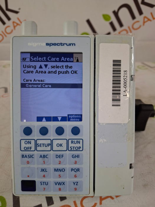 Baxter Baxter Sigma Spectrum 8.00.04 w/ A/B/G/N Battery Infusion Pump Infusion Pump reLink Medical