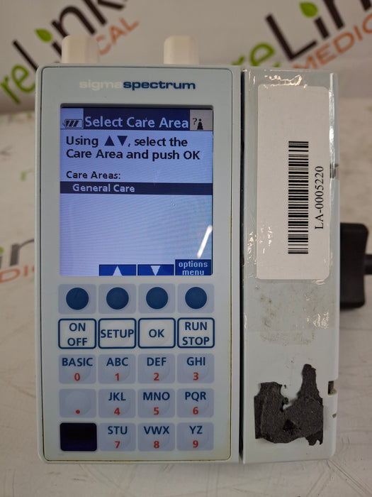 Baxter Baxter Sigma Spectrum 8.00.04 w/ A/B/G/N Battery Infusion Pump Infusion Pump reLink Medical