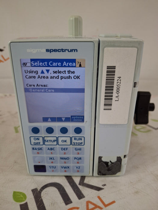 Baxter Baxter Sigma Spectrum 8.00.04 w/ B/G Battery Infusion Pump Infusion Pump reLink Medical