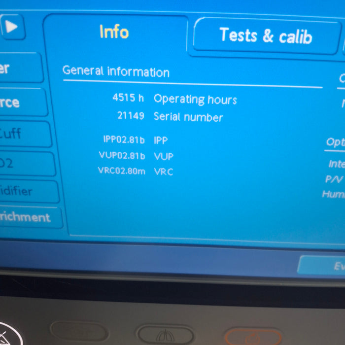 Hamilton Medical Inc G5 Ventilator