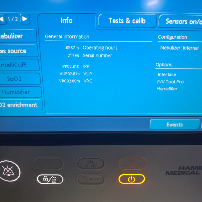 Hamilton Medical Inc Hamilton Medical Inc G5 Ventilator Respiratory reLink Medical