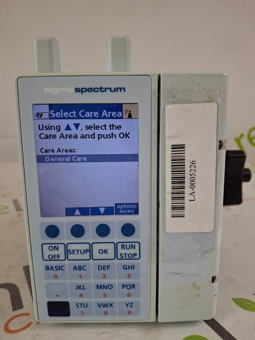Baxter Sigma Spectrum 8.00.04 w/ A/B/G/N Battery Infusion Pump