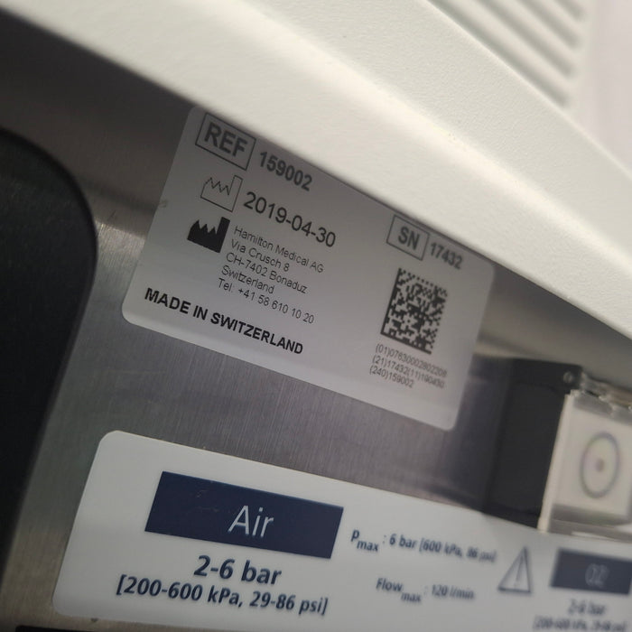 Hamilton Medical Inc Hamilton Medical Inc G5 Ventilator Respiratory reLink Medical