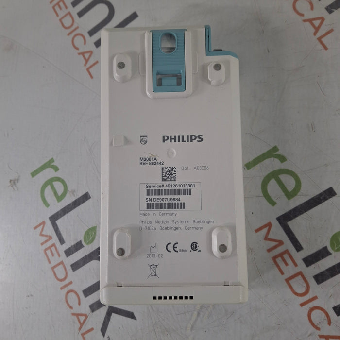 Philips Philips M3001A-A03C06 Masimo SpO2, NIBP, ECG, Temp, IBP MMS Module Patient Monitors reLink Medical