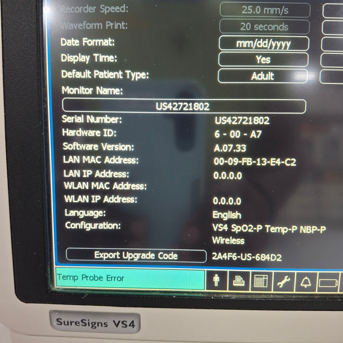 Philips Philips SureSigns VS4 Vital Signs Monitor Patient Monitors reLink Medical
