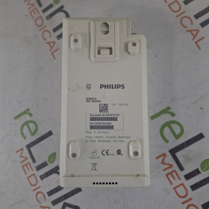 Philips Philips M3001A-A04C06 OxiMax SpO2, NIBP, ECG, Temp, IBP MMS Module Patient Monitors reLink Medical