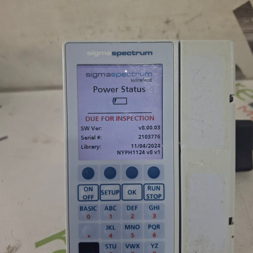 Baxter Baxter Sigma Spectrum 8.00.03 w/o Battery Infusion Pump Infusion Pump reLink Medical