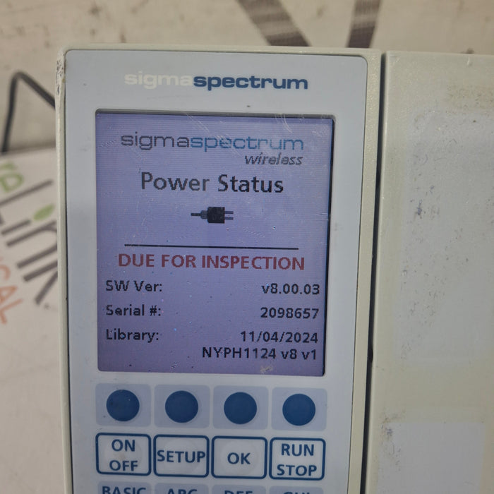Baxter Baxter Sigma Spectrum 8.00.03 w/o Battery Infusion Pump Infusion Pump reLink Medical