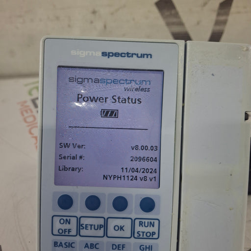 Baxter Baxter Sigma Spectrum 8.00.03 w/o Battery Infusion Pump Infusion Pump reLink Medical