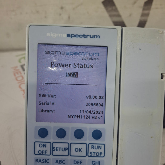 Baxter Baxter Sigma Spectrum 8.00.03 w/o Battery Infusion Pump Infusion Pump reLink Medical