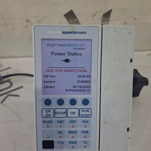 Baxter Baxter Sigma Spectrum 8.00.03 w/o Battery Infusion Pump Infusion Pump reLink Medical