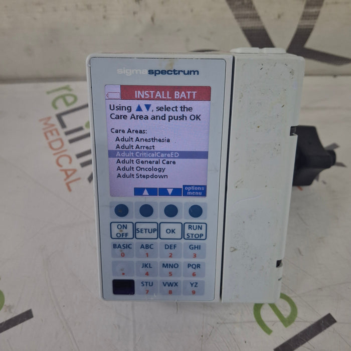 Baxter Baxter Sigma Spectrum 8.00.03 w/o Battery Infusion Pump Infusion Pump reLink Medical