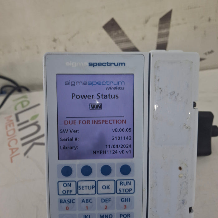 Baxter Baxter Sigma Spectrum 8.00.05 w/o Battery Infusion Pump Infusion Pump reLink Medical