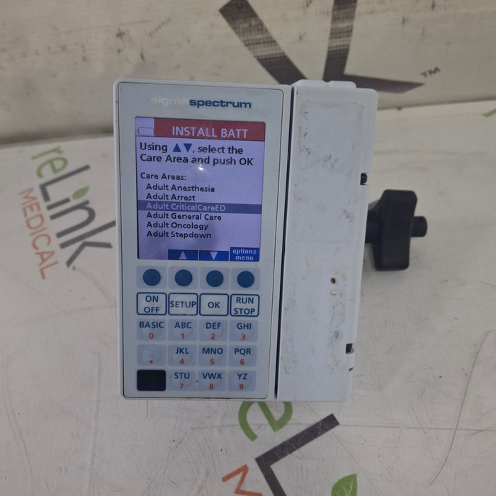 Baxter Baxter Sigma Spectrum 8.00.05 w/o Battery Infusion Pump Infusion Pump reLink Medical