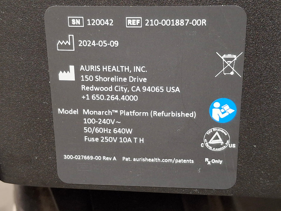 Johnson & Johnson Auris Monarch Robotic Bronchoscopy Platform