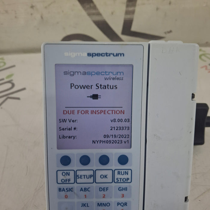 Baxter Baxter Sigma Spectrum 8.00.03 w/o Battery Infusion Pump Infusion Pump reLink Medical