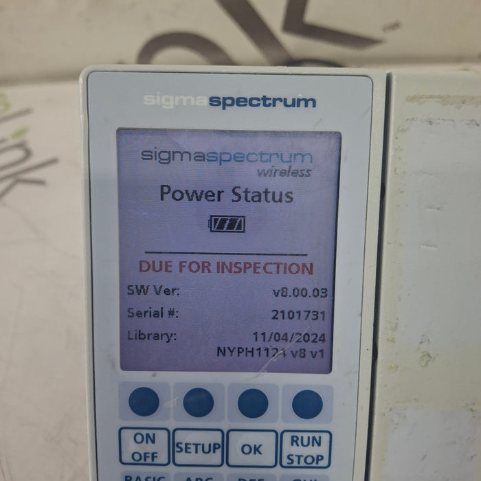 Baxter Baxter Sigma Spectrum 8.00.03 w/o Battery Infusion Pump Infusion Pump reLink Medical
