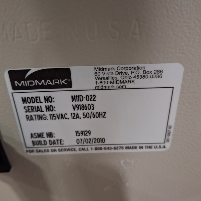 Midmark M11D-022 Autoclave