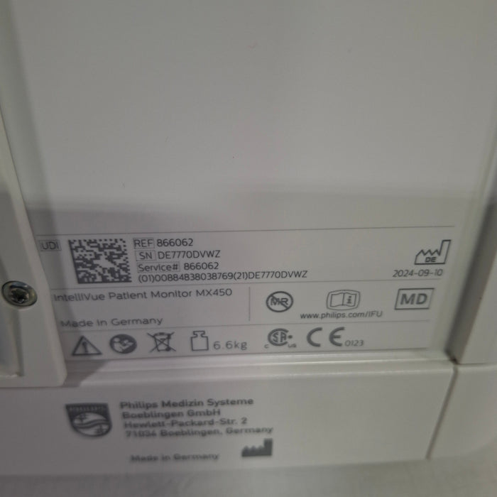 Philips MX450 Portable/Bedside Patient Monitor