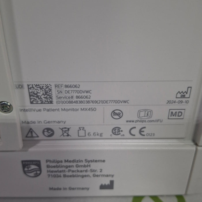 Philips Philips MX450 Portable/Bedside Patient Monitor Patient Monitors reLink Medical