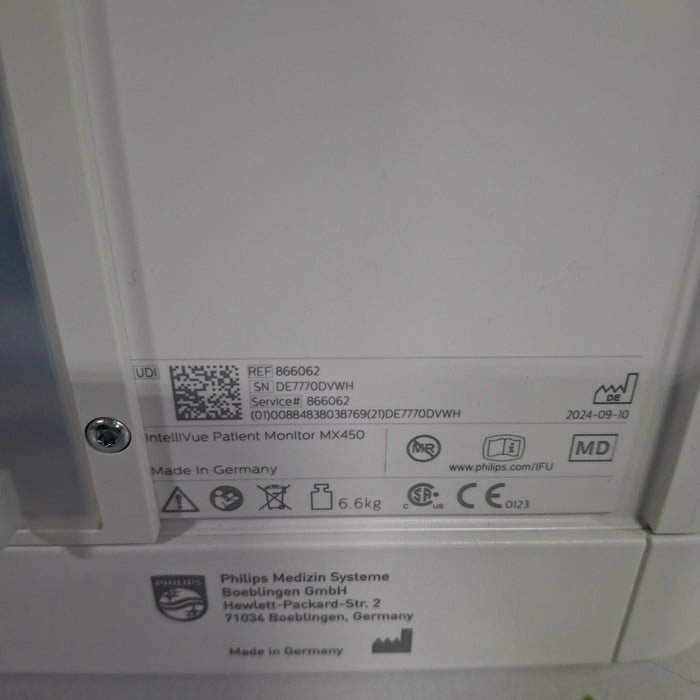Philips MX450 Portable/Bedside Patient Monitor