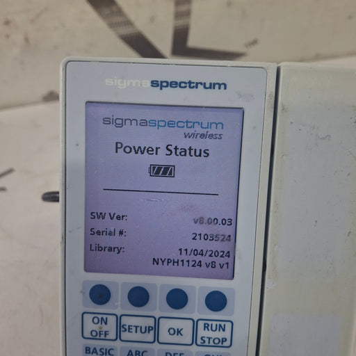 Baxter Baxter Sigma Spectrum 8.00.03 w/o Battery Infusion Pump Infusion Pump reLink Medical